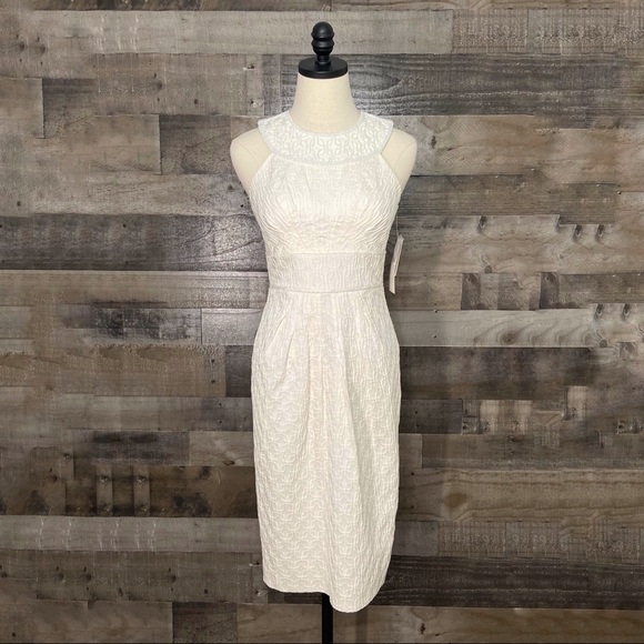Adrianna Papell Dresses & Skirts - NWT Adrianna Papell Ivory Beaded Neckline Dress 2